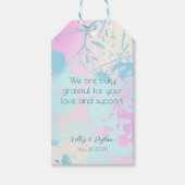  Modern Abstract Pastel Wedding Thank You Favor Cadeaulabel (Voorkant)