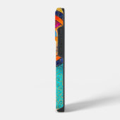 Modern Abstract Patchwork Patroon Monogram iPhone Hoesje (Linkerkant)