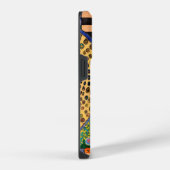 Modern Abstract Patchwork Patroon Monogram iPhone Hoesje (Rechterkant)