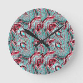 Modern abstract patroon 1186 - Muurklok Ronde Klok