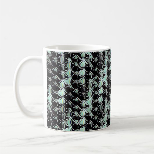 Modern abstract patroon 1187 - Koffie Mok (Links)