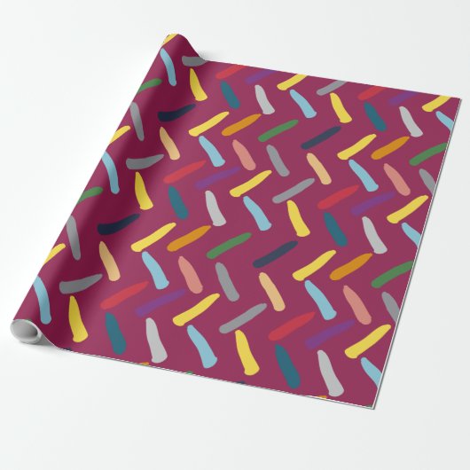 Modern Abstract patroon Cadeaupapier (Uitgerold)