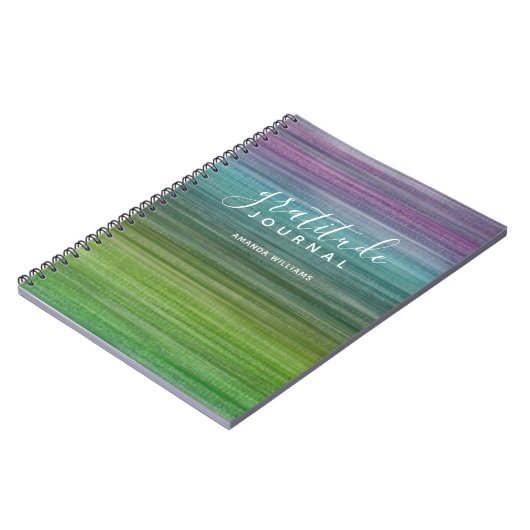 Modern Abstract Patroon Dankbaarheid Journaal en N Notitieboek (Linkerzijde)