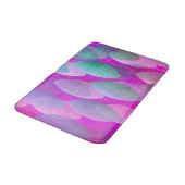 Modern Abstract Patroon | Magenta Paarse Roze Blau Badmat (Gekanteld)