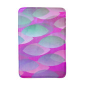 Modern Abstract Patroon | Magenta Paarse Roze Blau Badmat (Voorkant Verticaal)