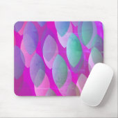 Modern Abstract Patroon | Magenta Paarse Roze Blau Muismat (Met muis)