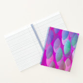 Modern Abstract Patroon | Magenta Paarse Roze Blau Notitieboek (Binnen)