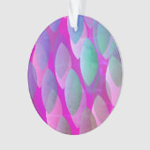 Modern Abstract Patroon | Magenta Paarse Roze Blau Ornament (voorkant)