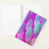 Modern Abstract Patroon | Magenta Paarse Roze Blau Planner (Display)