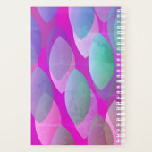 Modern Abstract Patroon | Magenta Paarse Roze Blau Planner (Achterkant)