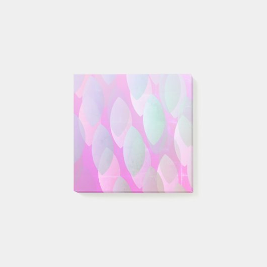 Modern Abstract Patroon | Magenta Paarse Roze Blau Post-it® Notes (Voorkant)