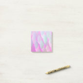 Modern Abstract Patroon | Magenta Paarse Roze Blau Post-it® Notes (Op bureau)