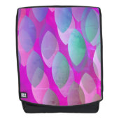 Modern Abstract Patroon | Magenta Paarse Roze Blau Rugtassen (Voorkant)