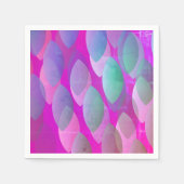 Modern Abstract Patroon | Magenta Paarse Roze Blau Servet (Voorkant)