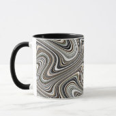 Modern Abstract patroon met stijlvolle munt Mok (Links)