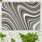 Modern Abstract patroon met stijlvolle munt Theedoek (Gevouwen)