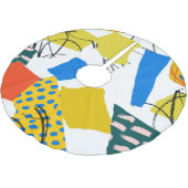 Modern Abstract Patroon met Vormen. Kerstboom Rok (Gekanteld)