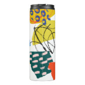 Modern Abstract Patroon met Vormen. Thermosbeker (Achterkant)