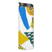 Modern Abstract Patroon met Vormen. Thermosbeker (Geroteerd rechts)