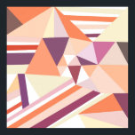 Modern abstract patroon van roze koraal poster<br><div class="desc">Een modern abstract geometrisch koraal, roze, paarse en witte vormgeving.Een artistiek pastelkleurig vormgegeven vormgegeven vormgeving is gestript op een witte achtergrond.Geniet van dit coole abstracte driehoekige vierkantjes waarmee het geometrische patroon voor haar of voor iedereen op elk gewenst moment wordt gestreept.</div>