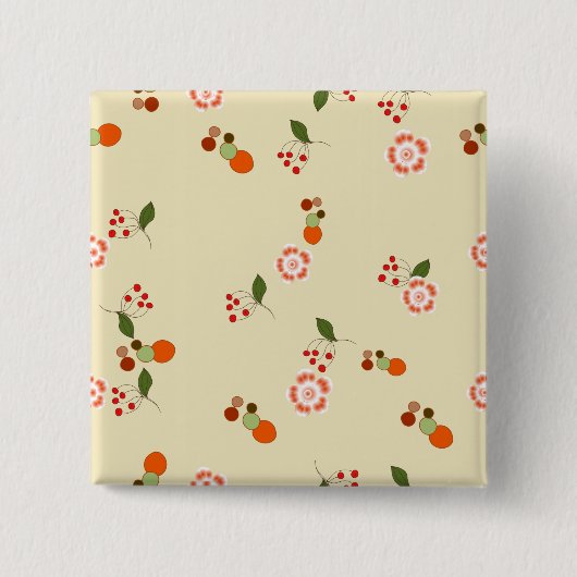 Modern Abstract patroon Vierkante Button 5,1 Cm (Voorkant)