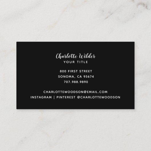 Modern Abstract patroon | Visitekaartje (Achterkant)