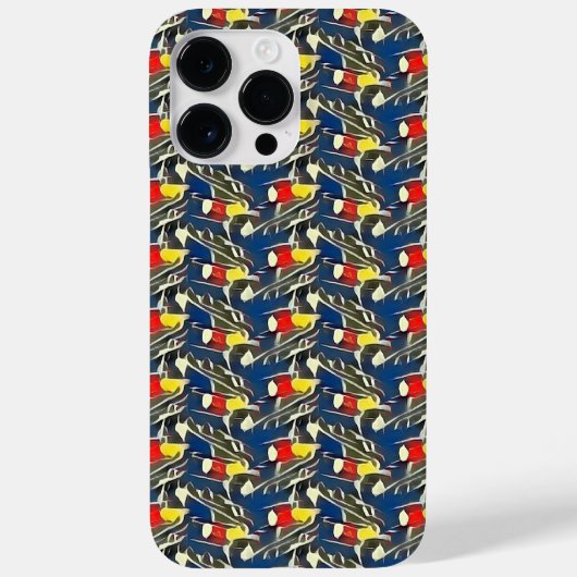Modern abstract patroonontwerp 1197 - iPhone Case (Achterkant)