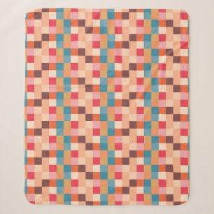 Modern Abstract patroonontwerp Sherpa Deken
