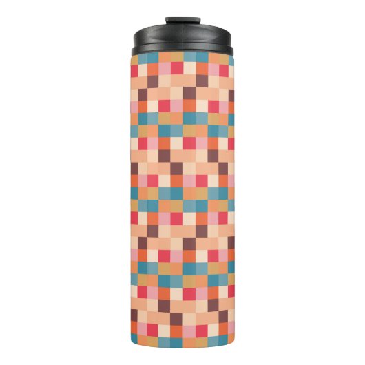 Modern Abstract patroonontwerp Thermosbeker (Voorkant)