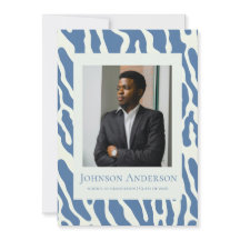 Modern abstract Pattern graduation announcement 