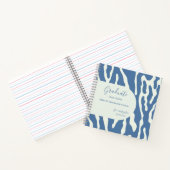 Modern abstract Pattern Graduation guest book Notitieboek (Binnen)