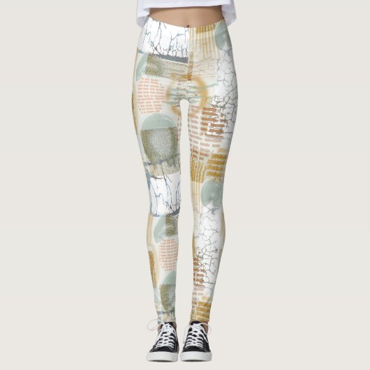 Modern Abstract Pattern Leggings (Voorkant)