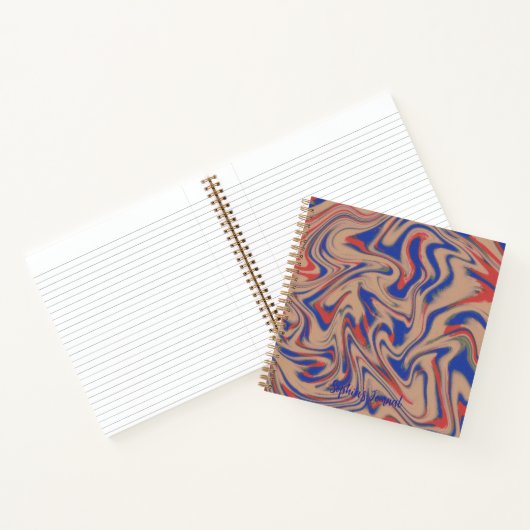 Modern Abstract Pattern Notebook Notitieboek (Binnen)