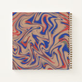 Modern Abstract Pattern Notebook Notitieboek (Achterkant)