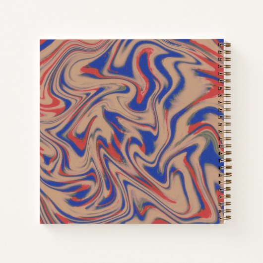 Modern Abstract Pattern Notebook Notitieboek (Achterkant)