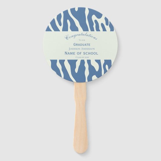 Modern abstract Pattern Photo Graduation Handwaaier (Achterkant)