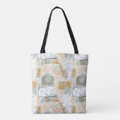 Modern Abstract Pattern Tote Bag (Achterkant)