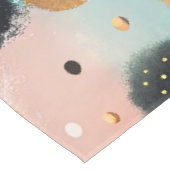 Modern Abstract penseelstreek & Polka Dot Pattern Tafelkleed (Gekanteld)