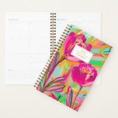 Modern Abstract Pink Colorful Floral Planner (Display)