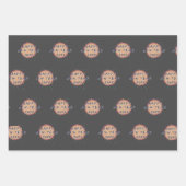 Modern Abstract Planet Happy Nieuwjaar 2023 Inpakpapier Vel (Voorkant)