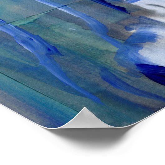 Modern Abstract portret Poster (Hoek)