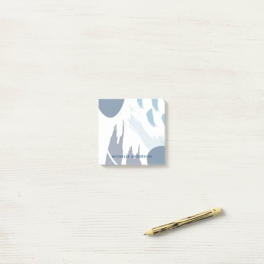 Modern Abstract Post-it® Notes (Op bureau)