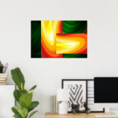 Modern Abstract Poster - Digitale kunst (Thuiskantoor)