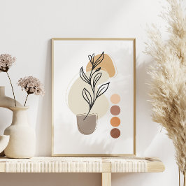 Modern Abstract Poster, eigentijds, elegant Boho Poster