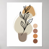 Modern Abstract Poster, eigentijds, elegant Boho Poster (Voorkant)