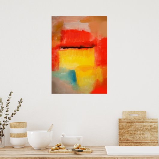 Modern Abstract Poster - Rothko Style (Keuken)