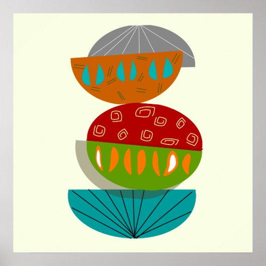 Modern Abstract Poster uit de middeleeuwen #54 (Voorkant)