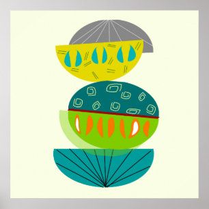 Modern Abstract Poster uit de middeleeuwen #55