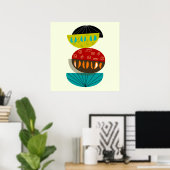 Modern Abstract Poster uit de middeleeuwen #56 (Thuiskantoor)