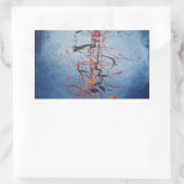 Modern Abstract Rechthoekige Sticker (Tas)